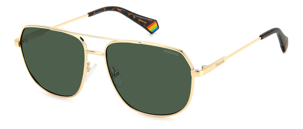 POLAROID-6195/S/X/S J5G*UC GOLD(GREEN POLARIZED 58*15, Dorado, hi-res 0